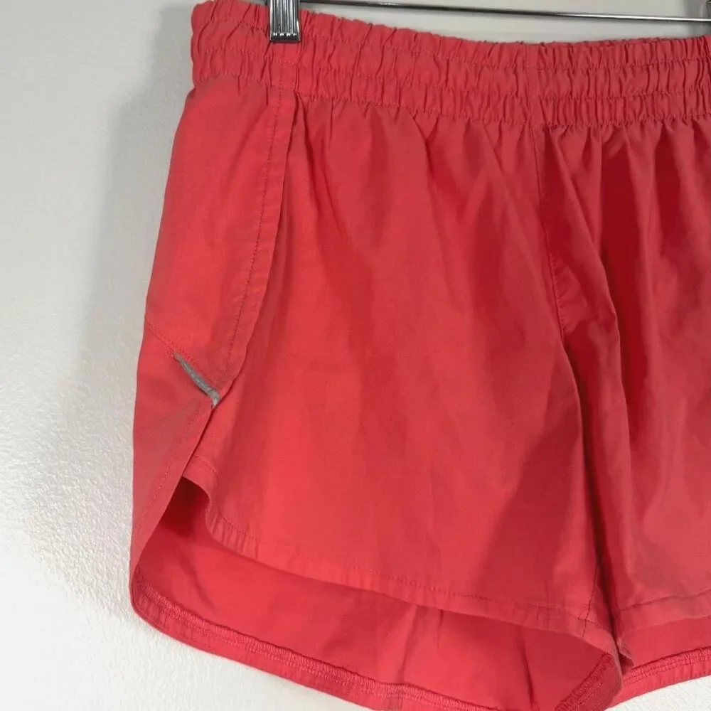 Athleta Running Shorts Women’s Small Pink Coral Athletic Lined Activewear 4”